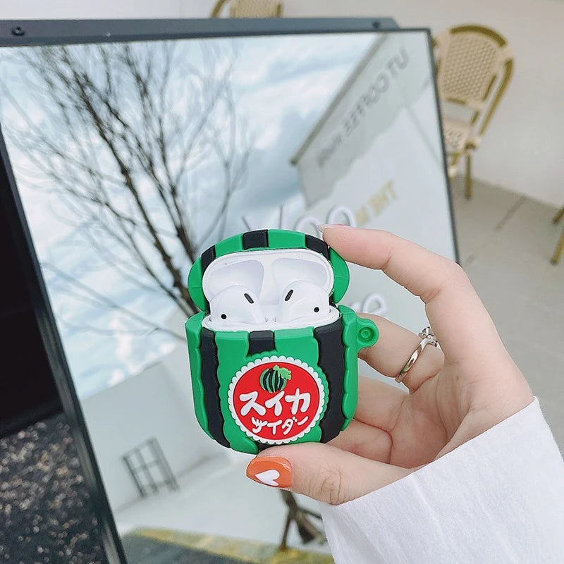 Japanese Watermelon Soda Premium AirPods Case Shock Proof Cover