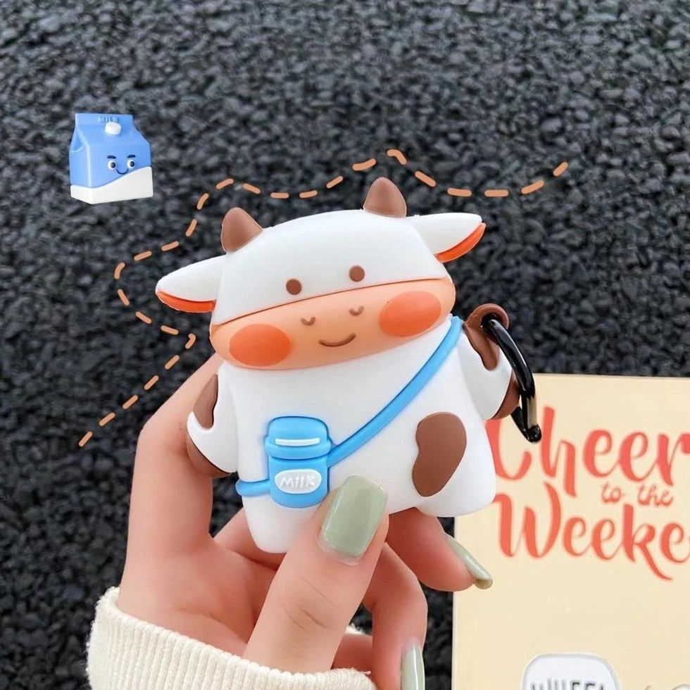 Cute Cow Premium AirPods Case Shock Proof Cover