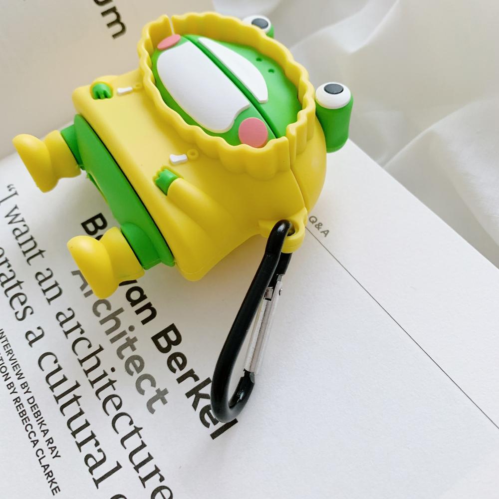 Cute Frog in a Raincoat Premium AirPods Case Shock Proof Cover