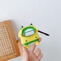 Cute Frog in a Raincoat Premium AirPods Case Shock Proof Cover