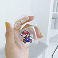 Super Mario Bros 'Coins' Clear Acrylic AirPods Case Shock Proof Cover