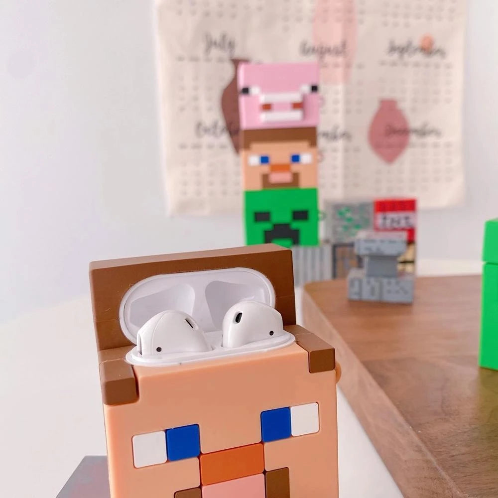 Minecraft 'Steve' Premium AirPods Case Shock Proof Cover