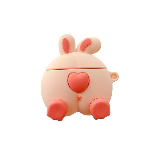 Cute Rabbit Butt Premium AirPods Case Shock Proof Cover