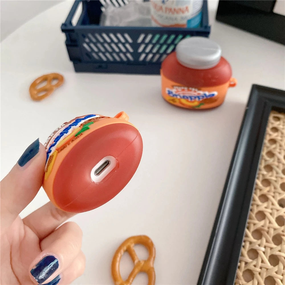 Snapple Peach Tea Premium AirPods Case Shock Proof Cover
