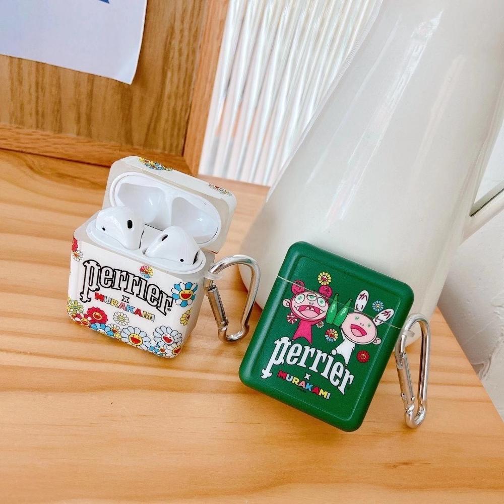 Perrier 'Takashi Murakami x Perrier' AirPods Case Shock Proof Cover