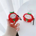 Cute Rabbit in a Red Raincoat Premium AirPods Pro Case Shock Proof Cover