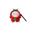 Cute Rabbit in a Red Raincoat Premium AirPods Case Shock Proof Cover