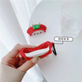 Cute Rabbit in a Red Raincoat Premium AirPods Pro Case Shock Proof Cover