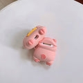 Cute Pig with a Bag of Chips Premium AirPods Case Shock Proof Cover