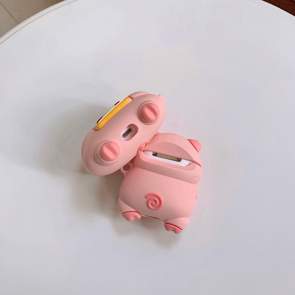 Cute Pig with a Bag of Chips Premium AirPods Pro Case Shock Proof Cover