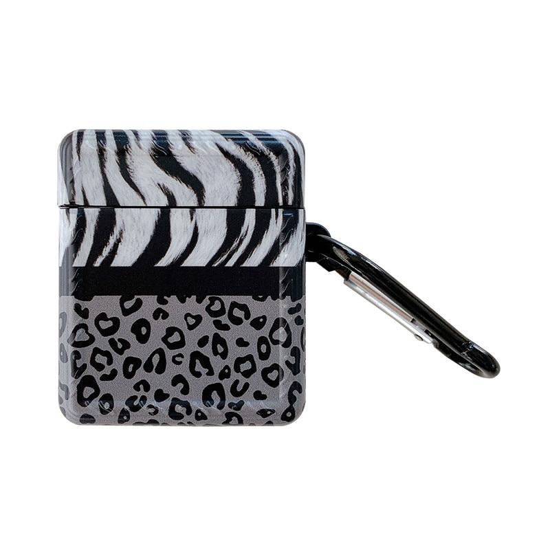 Leopard Zebra Pattern AirPods Case Shock Proof Cover