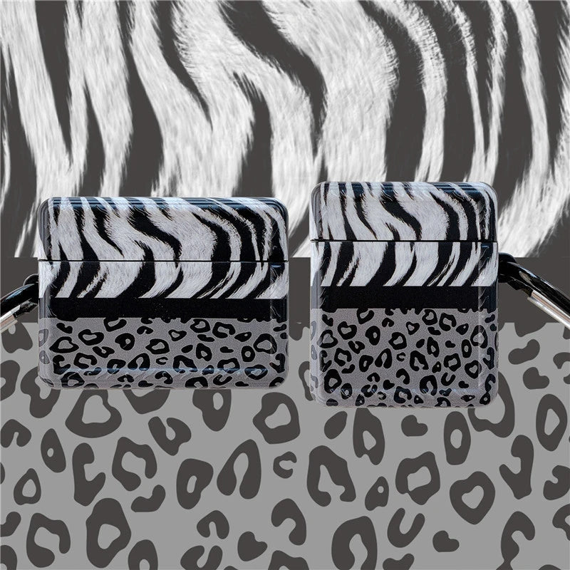 Leopard Zebra Pattern AirPods Pro Case Shock Proof Cover