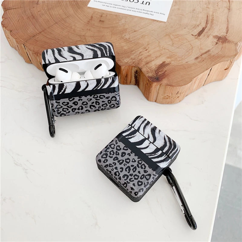 Leopard Zebra Pattern AirPods Pro Case Shock Proof Cover