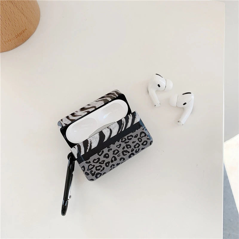 Leopard Zebra Pattern AirPods Pro Case Shock Proof Cover