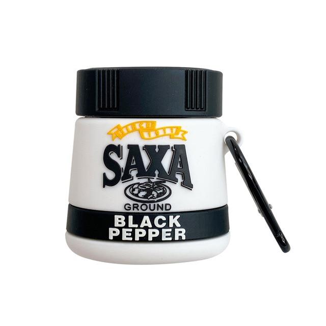 SAXA Seasoning Salt and Pepper Premium AirPods Case Shock Proof Cover