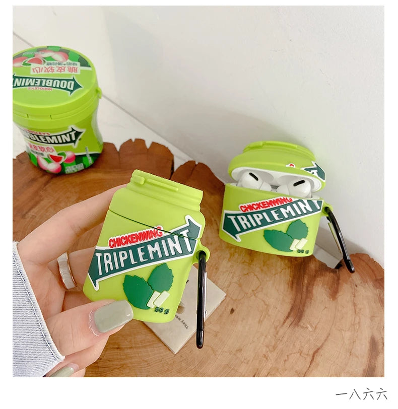 Triple Mint Japanese Gum Premium AirPods Pro Case Shock Proof Cover