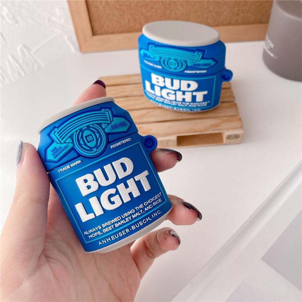 Bud Light Can Premium AirPods Case Shock Proof Cover