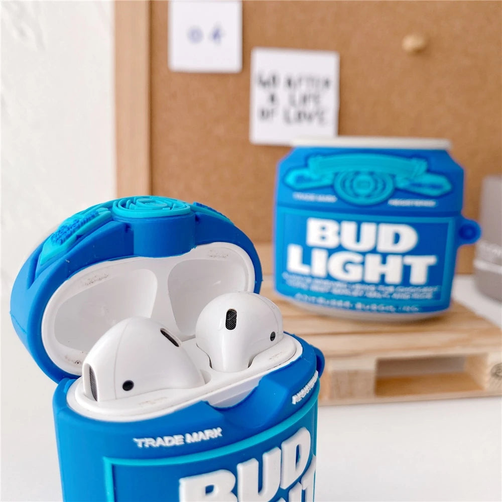 Bud Light Can Premium AirPods Case Shock Proof Cover