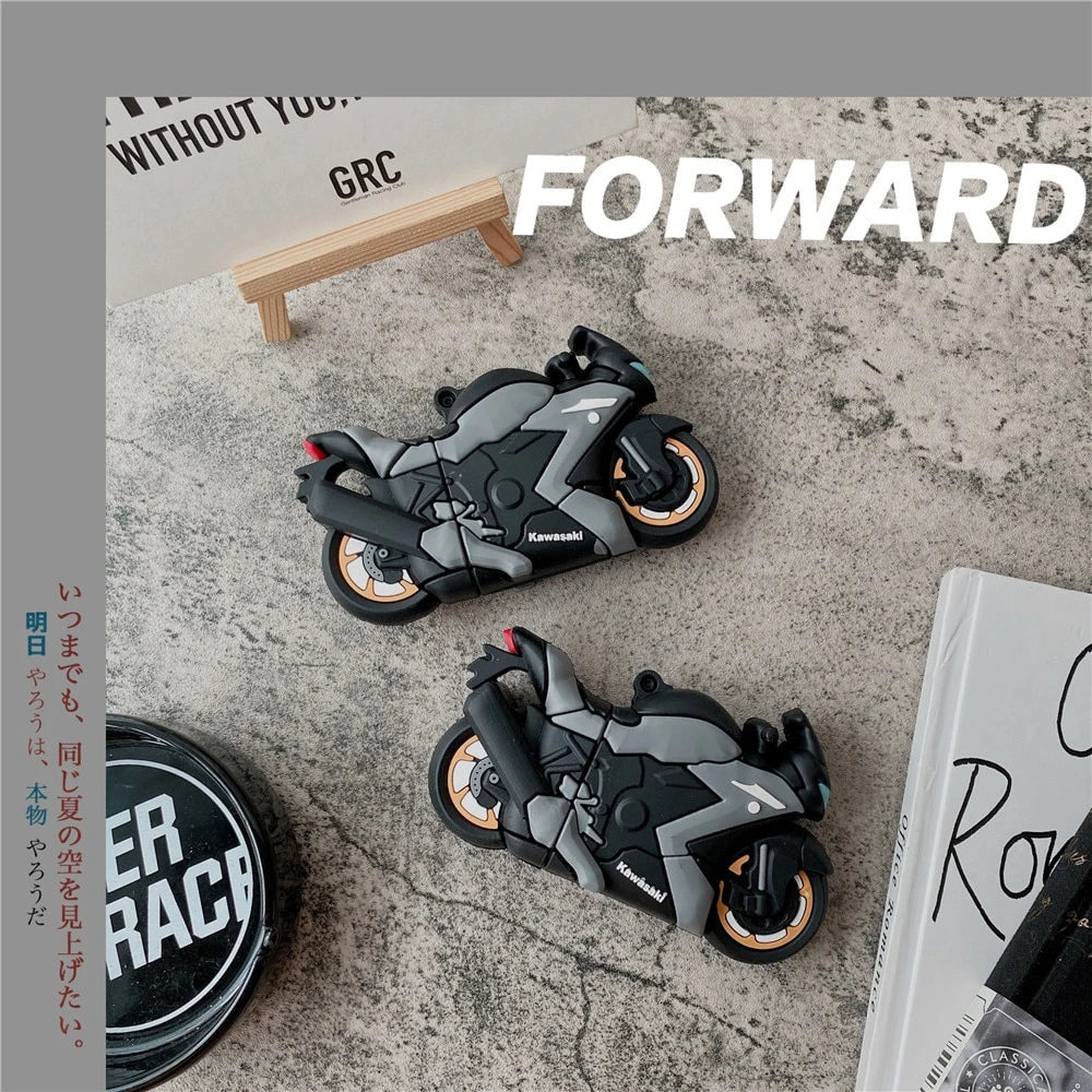 Kawasaki Motorcycle AirPods Case Shock Proof Cover