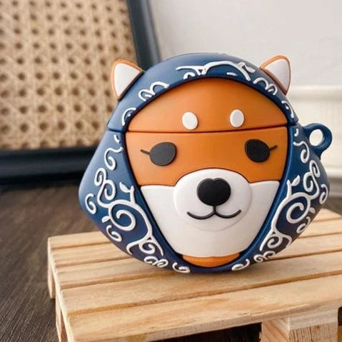 Cute Japanese Shiba Premium AirPods Case Shock Proof Cover