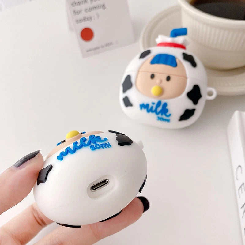 Cute Milk Baby AirPods Pro Case Shock Proof Cover