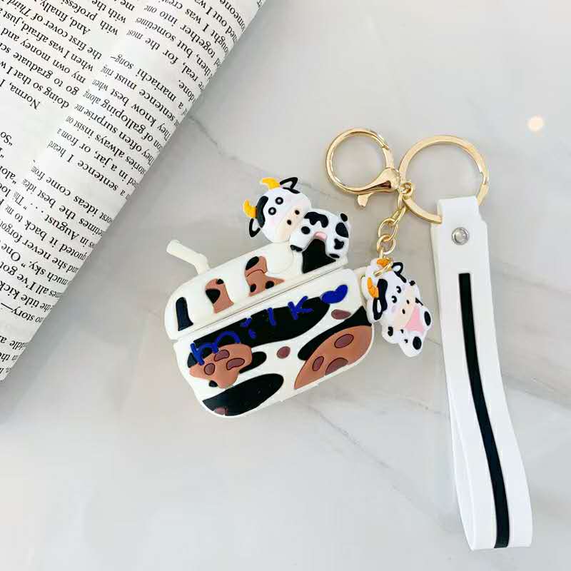 Cute Milk and Cookies Cow Premium AirPods Pro Case Shock Proof Cover