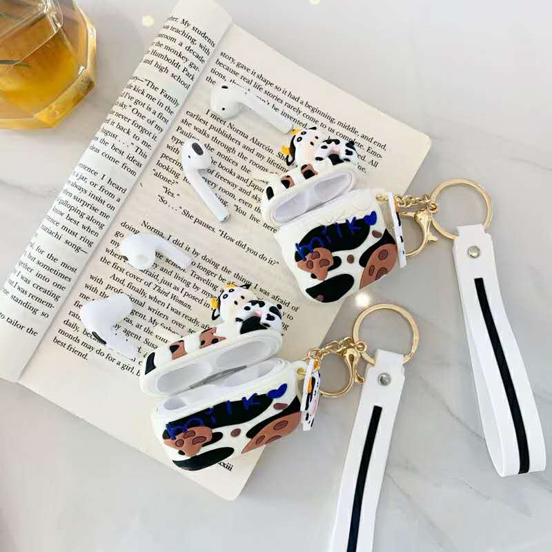 Cute Milk and Cookies Cow Premium AirPods Pro Case Shock Proof Cover