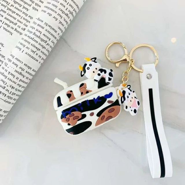 Cute Milk and Cookies Cow Premium AirPods Pro Case Shock Proof Cover