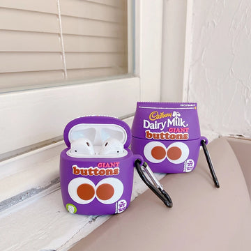 Cadbury Giant Chocolate Buttons Premium AirPods Case Shock Proof Cover