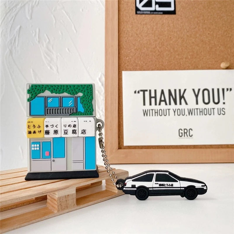 Initial D 'Tofu Shop' Premium AirPods Case Shock Proof Cover
