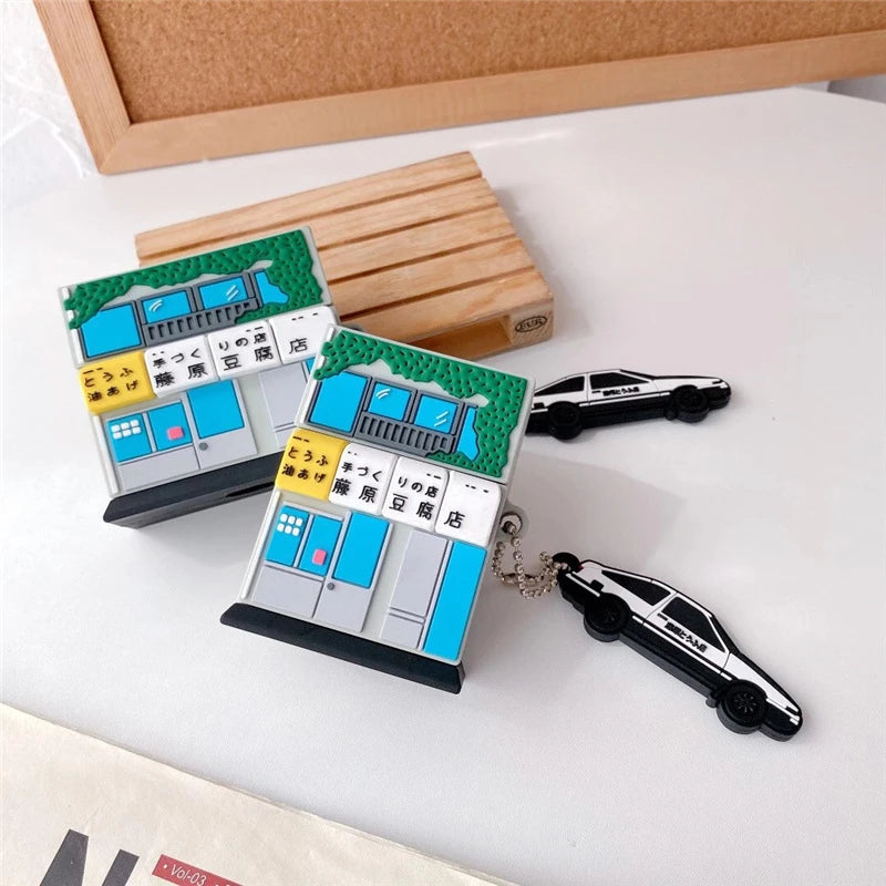 Initial D 'Tofu Shop' Premium AirPods Case Shock Proof Cover