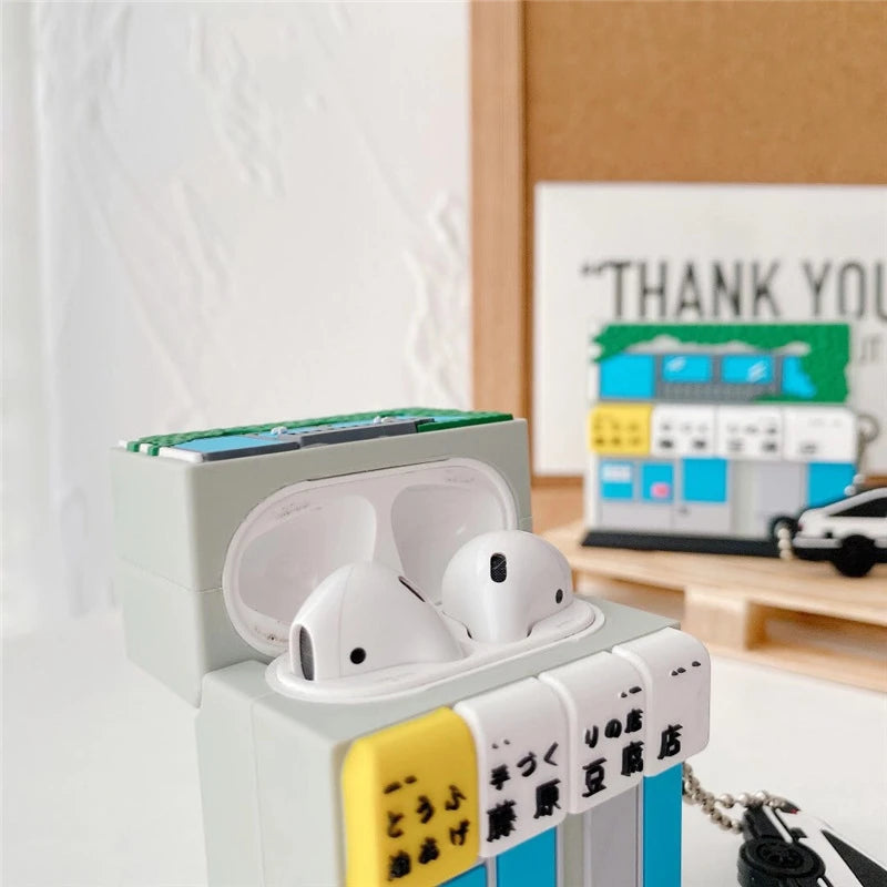 Initial D 'Tofu Shop' Premium AirPods Case Shock Proof Cover