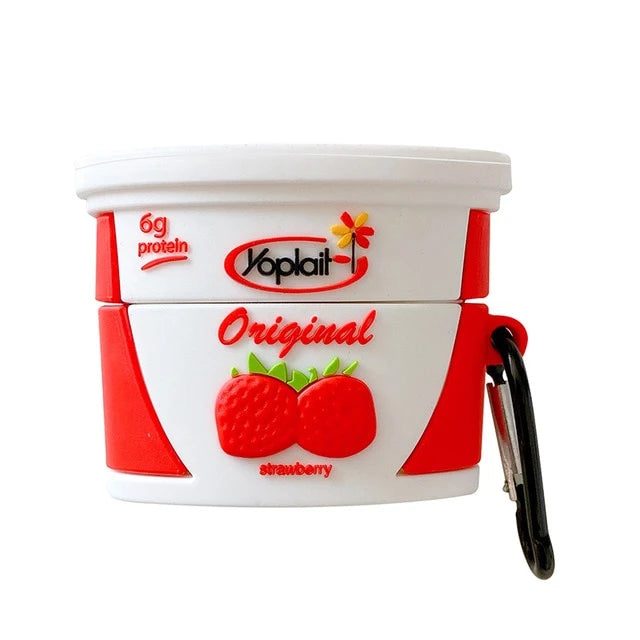 Yoplait Strawberry Yogurt Premium AirPods Pro Case Shock Proof Cover