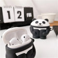 Cute Panda 'Hugging Knees' Premium AirPods Case Shock Proof Cover