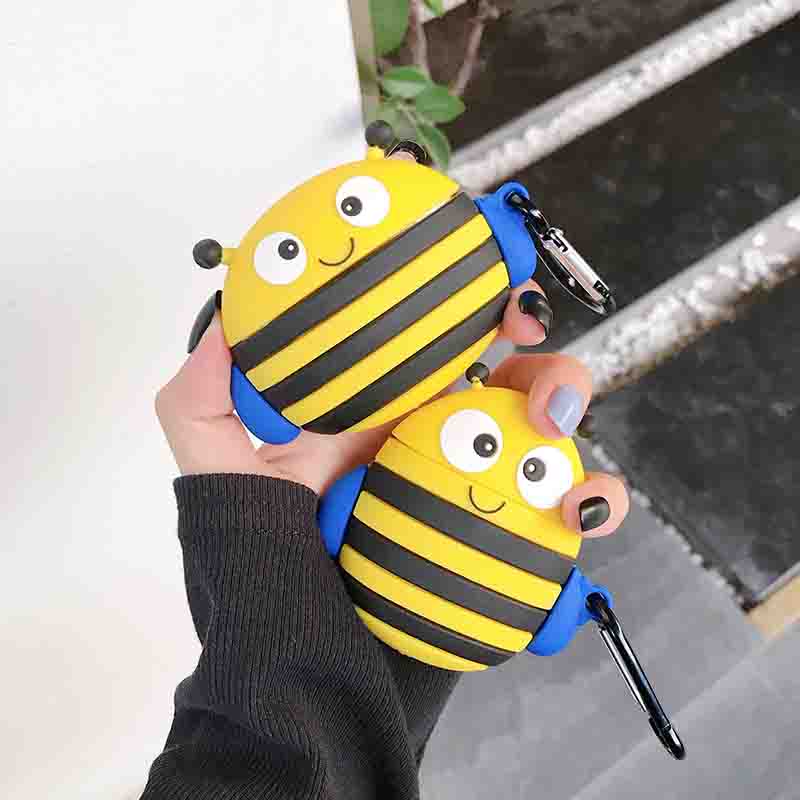 Cute Wacky Bumblebee Premium AirPods Case Shock Proof Cover