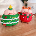 Cute Christmas Tree Pig Premium AirPods Case Shock Proof Cover