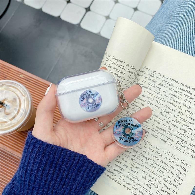 Clear Acrylic 'Sad Songs' AirPods Pro Case Shock Proof Cover