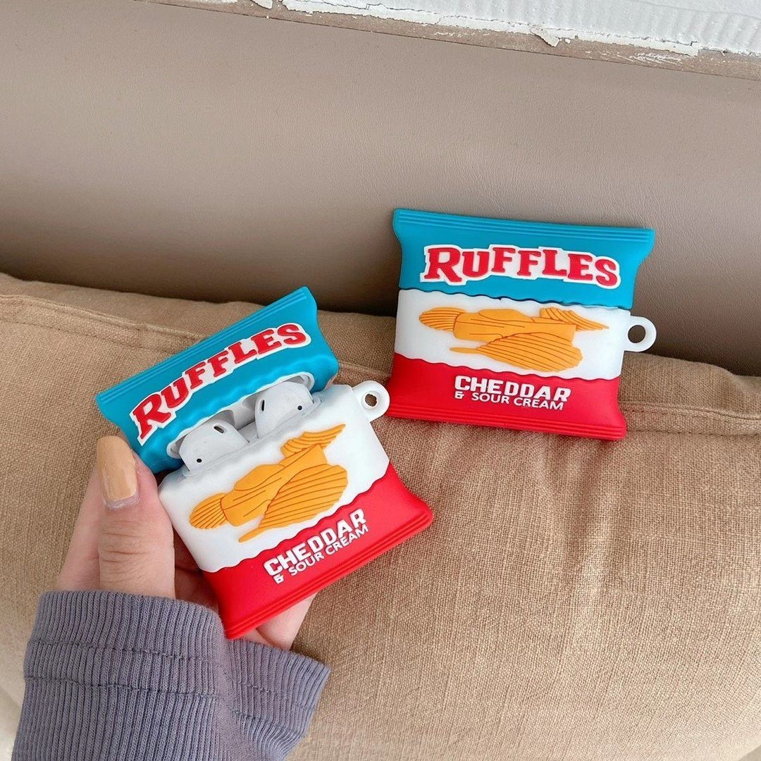 Ruffles Cheddar and Sour Cream Chips Premium AirPods Case Shock Proof Cover