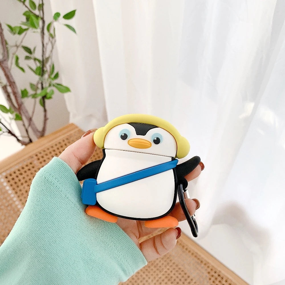 Cute Winter Penguin Premium AirPods Case Shock Proof Cover