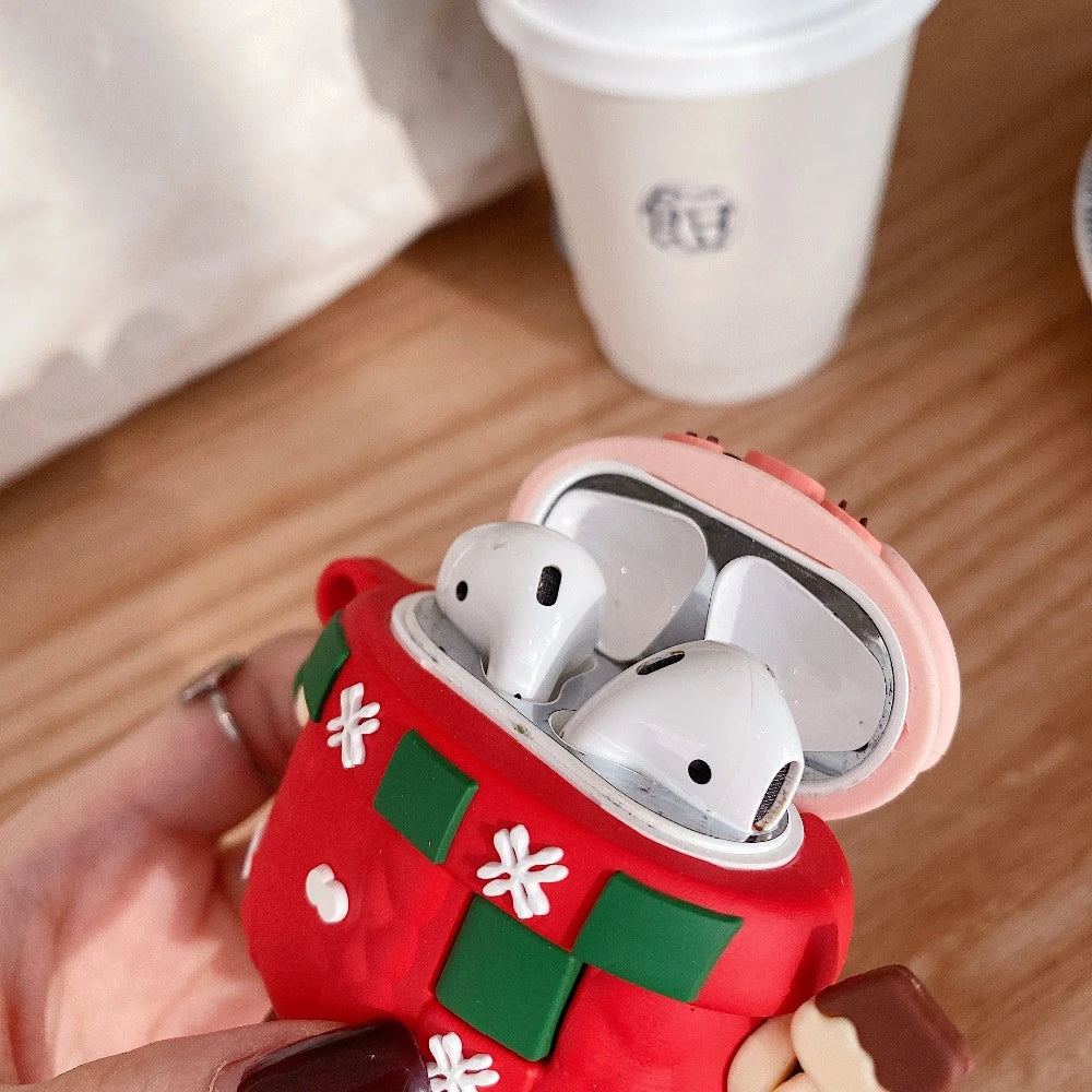 Cute Christmas Pig Premium AirPods Pro Case Shock Proof Cover