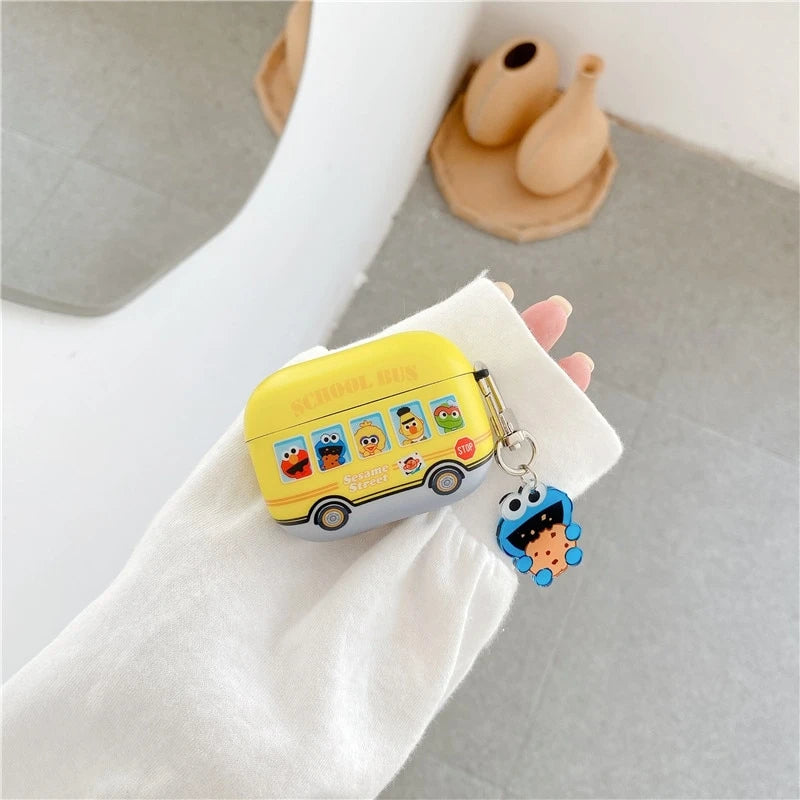 Sesame Street Bus AirPods Pro Case Shock Proof Cover