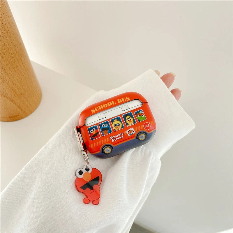 Sesame Street Bus AirPods Pro Case Shock Proof Cover