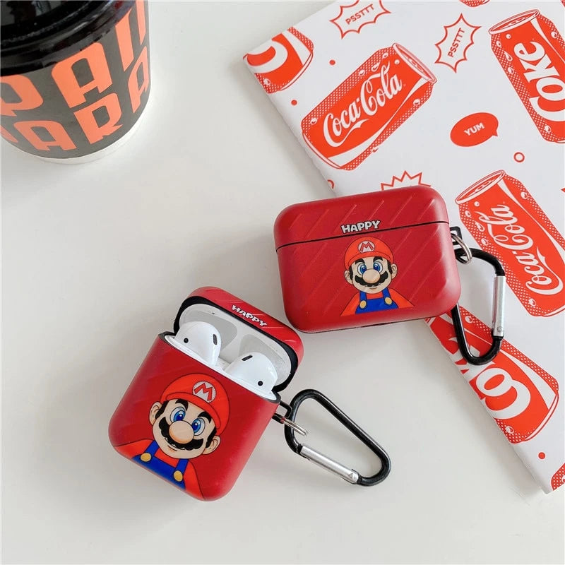 Super Mario Bros 'Kawaii Mario' AirPods Case Shock Proof Cover