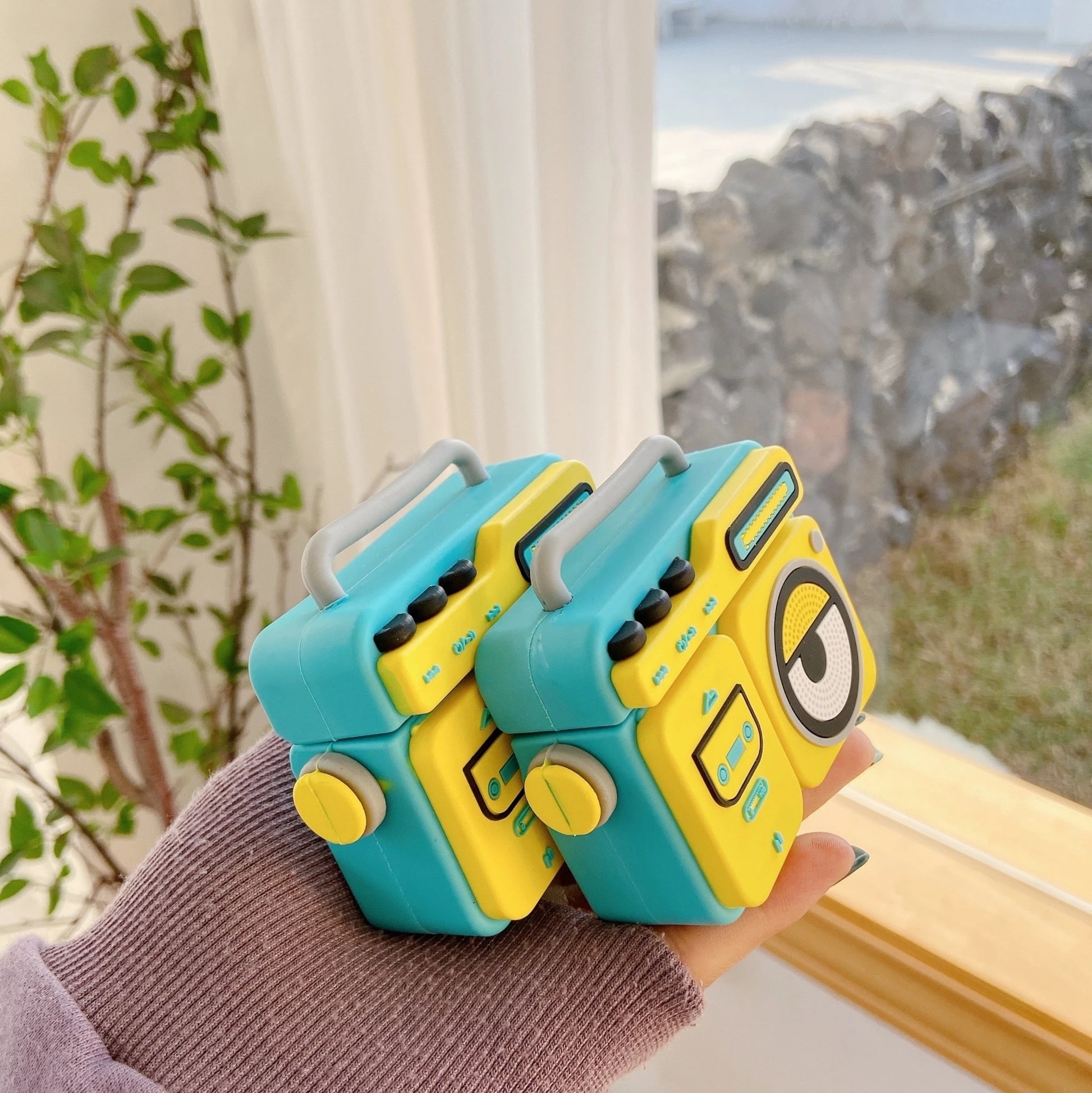 Cute Minions Retro Boom Box Premium AirPods Pro Case Shock Proof Cover