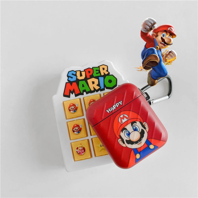 Super Mario Bros 'Kawaii Mario' AirPods Case Shock Proof Cover