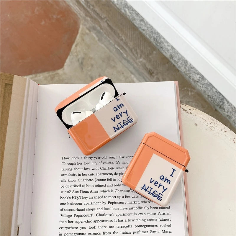 Cute 'I Am Very Nice' AirPods Pro Case Shock Proof Cover