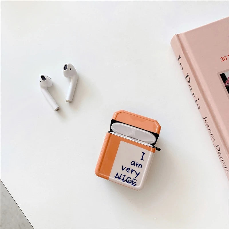 Cute 'I Am Very Nice' AirPods Case Shock Proof Cover