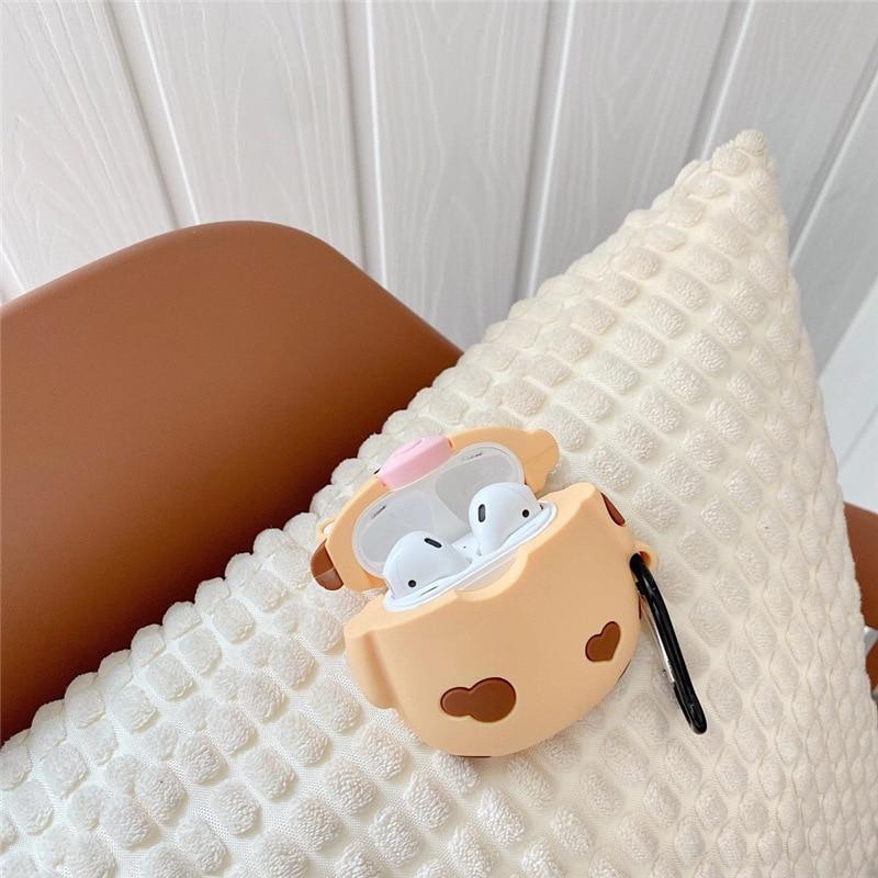 Cute Round Cow Premium AirPods Case Shock Proof Cover