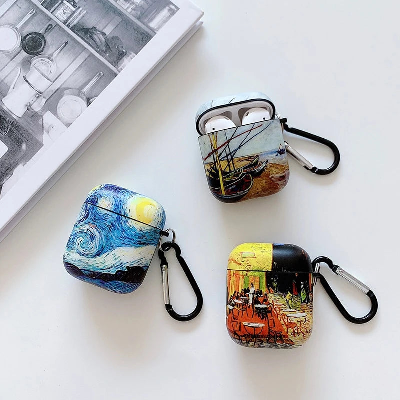 Van Gogh Oil Painting AirPods Case Shock Proof Cover