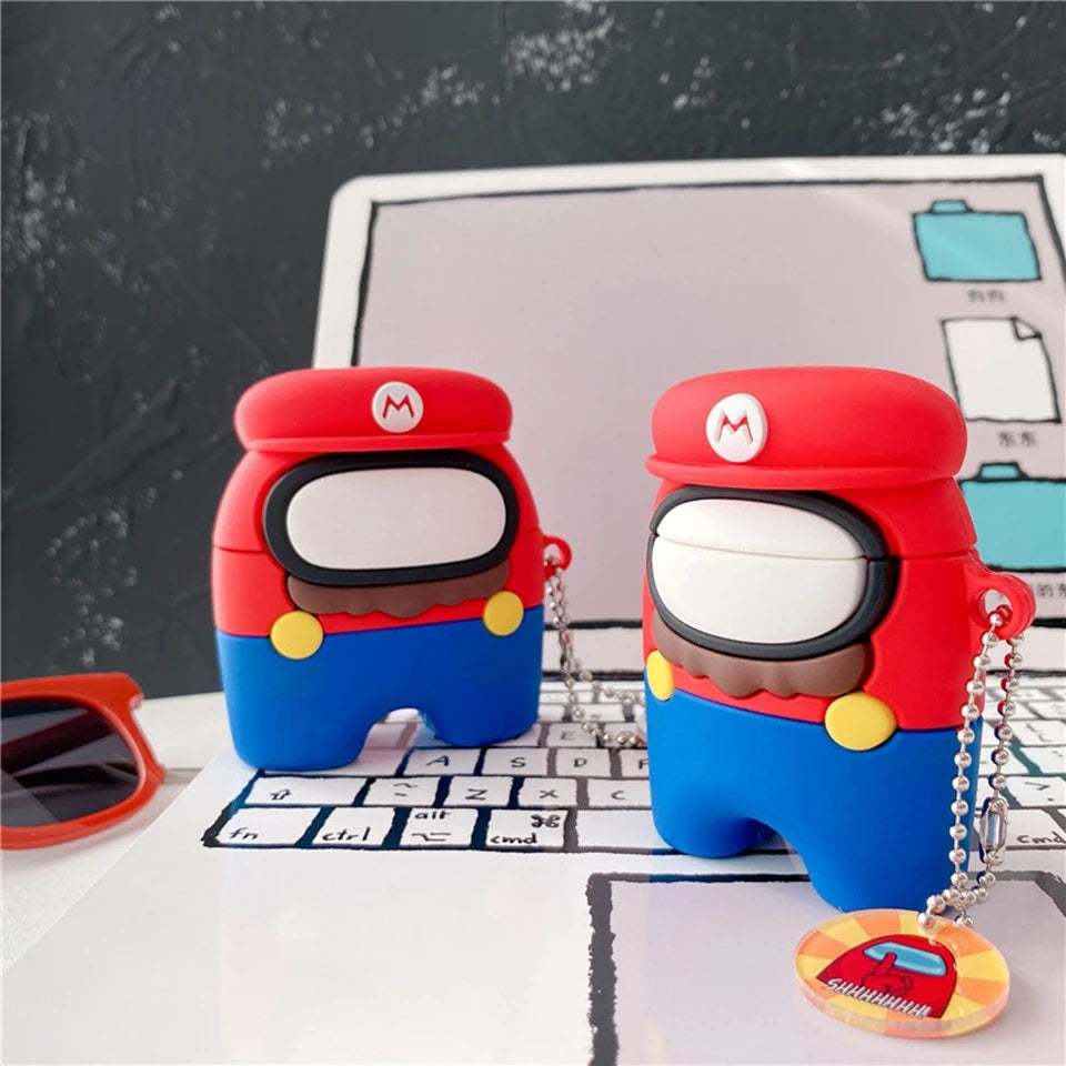 Among Us 'Super Mario' Premium AirPods Pro Case Shock Proof Cover